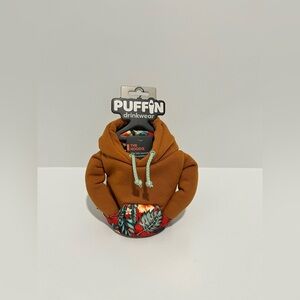 NEW Puffin Drinkwear Honey Brown Island Time Sweatshirt Hoodie can coozie